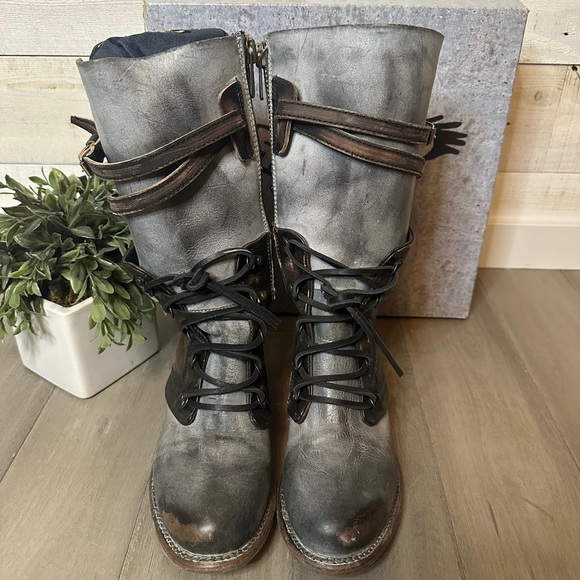 Freebird by Steven Two-Tone Combat Boots Size 9 - Picture 7 of 10
